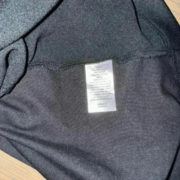 Nordstrom Black Oversized Crewneck Blouse with Keyhole back, size XXS - Picture 5 of 5